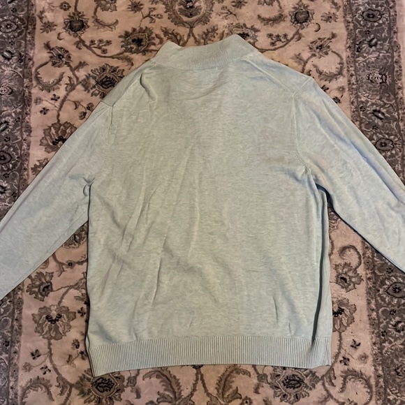 Mint Green Vineyard Vines Quarter Zip Sweater - Picture 3 of 3